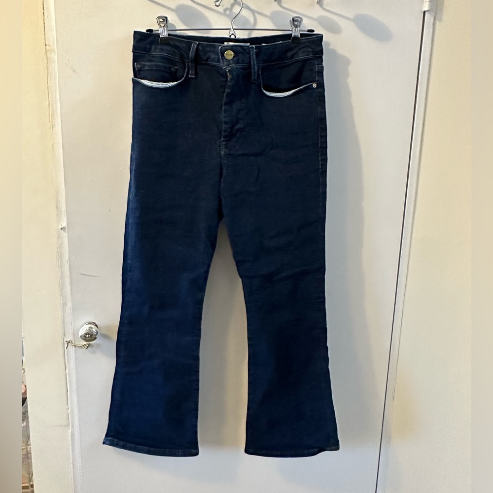 Frame Le One Stretch Mini Boot Cut Crop Jean